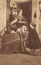 Three Women at Tea, 1860s.