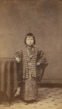 Girl with Striped Robe, 1870s.