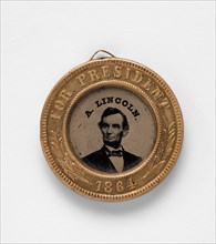 Presidential Campaign Medal with Portraits of Abraham Lincoln [and Andrew Johnson], 1864.