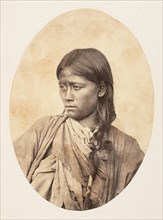 Bust Portrait of an Indian Woman, 1850s.