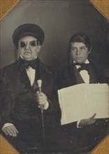 Blind Man and His Reader, ca. 1850.