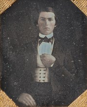 Young Man with Hand Tucked in Vest, 1840s.