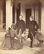 The Countess Canning, The Earl Canning, G.G. and Lord Clyde C.in C., Simla, 1860.