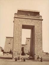 Karnak. Pylone de Ptolomee, 1880s.