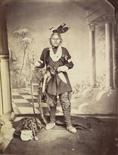 Studio Portrait of Plains Indian, ca. 1860.