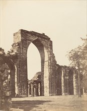 Mahomedan Arch at the Qutub Minar, Delhi, 1858-61.
