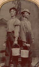Two Painters with Brushes and Buckets, 1874.