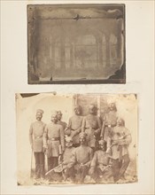 Second Attempt to Photograph Our Room at Delhi; Loyal Naluc officers taken at Umballa, 1850s.