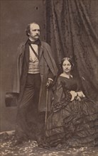 Felix Octavius Carr Darley and wife, 1860s.
