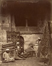 Turkish Carpet Bazaar, Cairo, ca. 1880.
