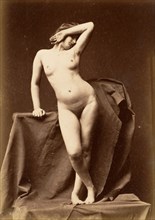 [Young Woman, Nude, From the Front with Hand Over Face], 1860s.