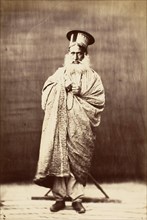Eastern Man with White Beard, Standing, 1860s.