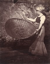 [Peasant Woman with Winnowing Basket], late 1870s.