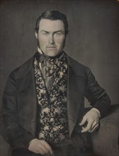 Seated Man in Floral Vest, 1840s-50s.
