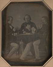 Three Men Playing Cards, March, 1842.