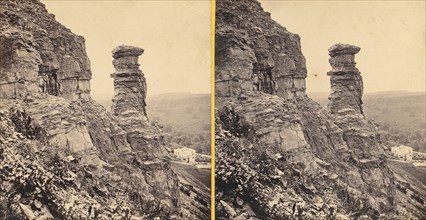 Group of 11 Early Stereograph Views of British Landscapes, 1850s-1920s. [The Devil's Chimney, Leckhampton].