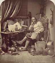 Don Quixote in His Study, 1857.
