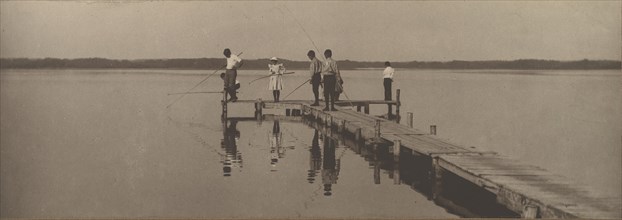 Children Fishing, ca. 1900.
