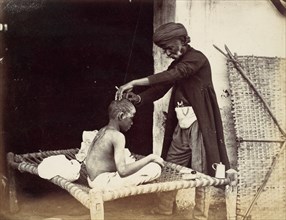 Indian Barber, 1860s.