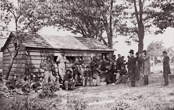 At the Sutler's Store, 1861-65. Formerly attributed to Mathew B. Brady.