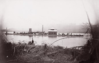 U.S. Monitor "Mahopac" on the Appomattox River, 1864. Formerly attributed to Mathew B. Brady.