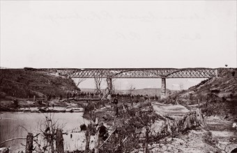 Potomac Creek Railroad Bridge, A.C. & F. Railroad, 1861-65. Formerly attributed to Mathew B. Brady.