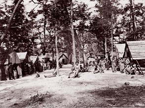 Co. E, 21st Michigan Infantry. Sherman's Volunteers, 1861-65. Formerly attributed to Mathew B. Brady.