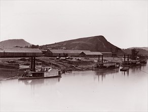 Tennessee River at Chattanooga (81 Lookout Mountain Spur), ca. 1864.
