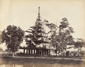 [Burmese Pagoda in the Eden Gardens, Calcutta], 1850s.