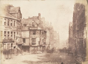 Edinburgh. The High Street with John Knox's House, 1843-47.