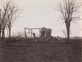 Ruins of Mrs. Henry's House, Battlefield of Bull Run, March 1862.