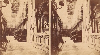 Group of 5 Stereograph Views of Westminster Abbey, London, England, 1850s-1910s. [Westminster Abbey, London].