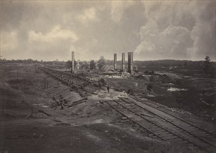 Destruction of Hood's Ordinance Train, 1860s.