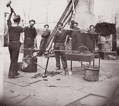 Officers of U.S.S. Hunchback, 1861-65. Formerly attributed to Mathew B. Brady.