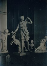 Sculpture Gallery, Boston Athenaeum, ca. 1855.