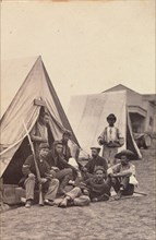 [Camp Scene with Soldiers of the 22nd New York State Militia, Harper's Ferry, Virginia], 1862.