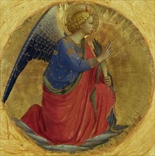 Angel of the Annunciation (From the Perugia Altarpiece), ca 1437. Creator: Angelico, Fra Giovanni, da Fiesole (ca. 1400-1455).