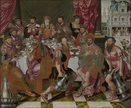 Banquet of the council members of the Town Hall, 1574. Creator: Claeissens, Antoon (Antonius) (1536-1613).