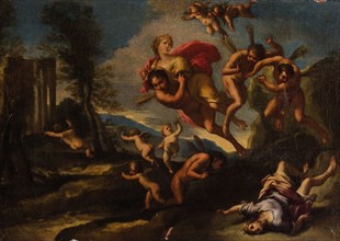 Boreas Abducting Orithyia. Creator: Chiari, Giuseppe Bartolomeo (1654-1727).