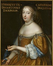 Catherine Henriette d'Harcourt, duchesse d'Arpajon (1631-1701), ca 1665. Creator: Beaubrun, Charles (1604-1692).