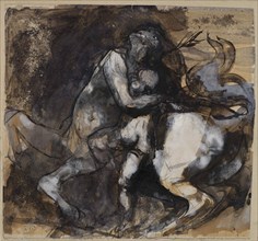 Centaur and child, c. 1890. Creator: Rodin, Auguste (1840-1917).