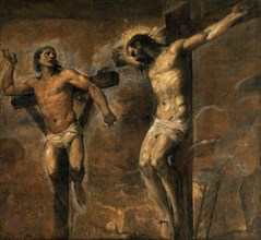 Christ and the Good Thief, ca 1565-1570. Creator: Titian (1488-1576).