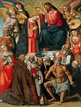 Coronation of the Virgin with Angels and Saints, 1523. Creator: Signorelli, Luca (ca 1441-1523).