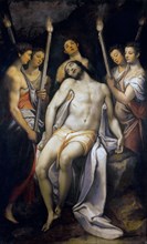 Dead Christ Supported by Angels, 1566-1568. Creator: Zuccari, Federico (1539-1609).