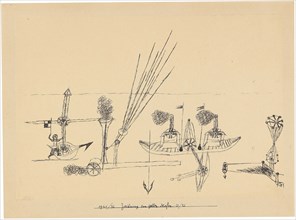 Drawing for yellow harbor, 1921-1926. Creator: Klee, Paul (1879-1940).