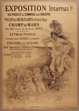 Exposition Internationale des produits du commerce et de l'industrie, 1893, 1893. Creator: Willette, Adolphe (1857-1926).