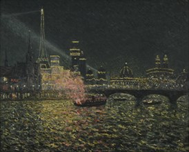 Féerie nocturne: Exposition universelle 1900 (Nocturnal festivities: World's Fair 1900), 1900. Creator: Maufra, Maxime (1861-1918).