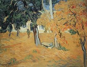 Garden in the Saint Paul's Hospital in Saint-Rémy, 1889. Creator: Gogh, Vincent, van (1853-1890).