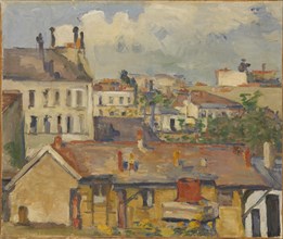 Groupe de maisons (Les Toits), 1876-1877. Creator: Cézanne, Paul (1839-1906).