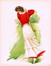 Lady Golfer, 1908. Creator: Stumm, Maud (1866-1935).